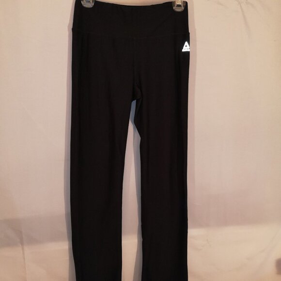 Reebok Ladies Straight Leg Black Athletic / Yoga Pants - Picture 1 of 8